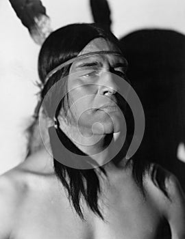 Portrait of Native American man