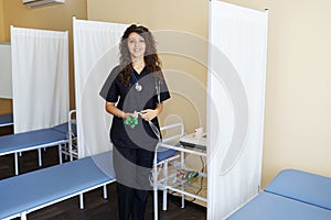 Portrait of nurse in medical ward in the hospital