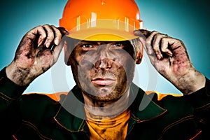 Portrait oil industry worker