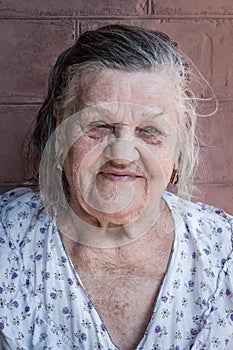 Portrait of an old woman