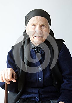 Portrait of old woman