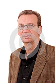 Portrait of older business casual type white man