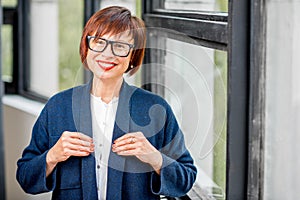 Portrait of an older elegant woman