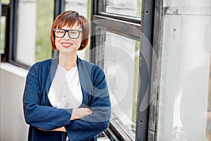 Portrait of an older elegant woman