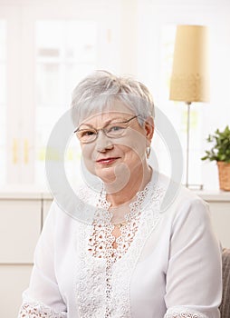 Portrait of pensioner woman photo