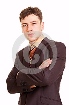 Portrait of persistent businessman