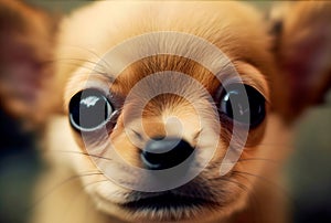 Portrait of Pet Puppy Dog - Shot of a Cute little Dog - AI generated photo