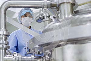 Portrait of Pharmaceutical Worker - Sterile Environment