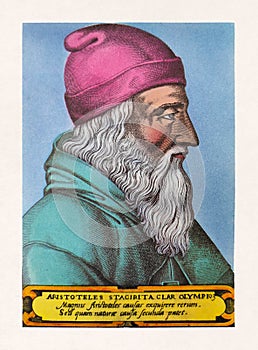 Portrait of the philosopher Aristotle