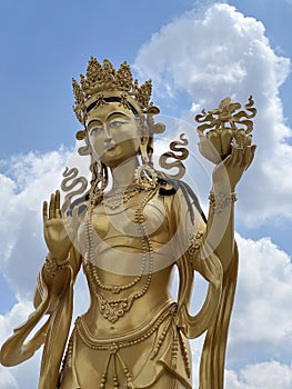 Portrait Photograph of the Kuensel Phodrang Nature Park Goddess in Thimphu Bhutan