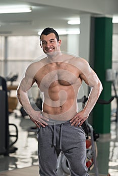 Portrait Of A Physically Fit Muscular Hairy Man