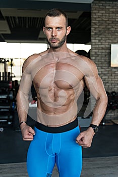 Portrait Of A Physically Fit Muscular Young Man