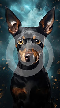 Portrait of a pinscher
