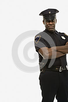 Portrait of a police officer photo