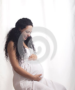 Portrait of a pregnant woman