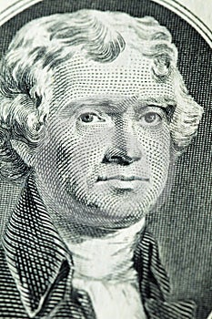 Portrait of president Thomas Jefferson