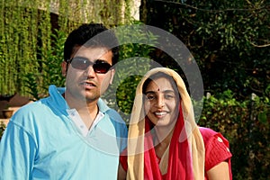 Portrait of Punjabi couple