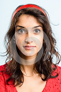 Portrait real people high definition grey background