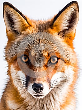 Portrait of a red fox close-up