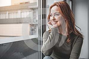 Young pretty girl enjoying leisure at home