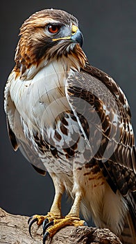 Portrait of red tailed hawk