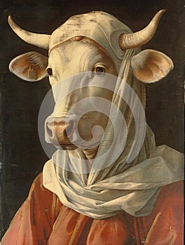Portrait of a Renaissance Lady Cow