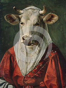 Portrait of a Renaissance Lady Cow