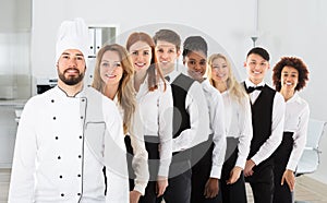 Multi Ethnic Restaurant Staff photo