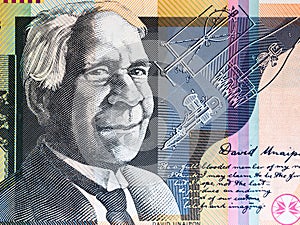 Portrait of Reverend David Unaipon from Australian 50 dollar photo