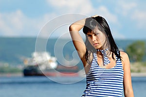 Portrait of the sailor girl