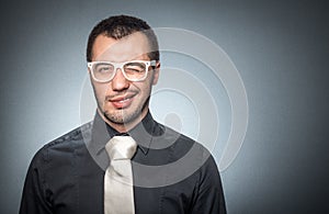 Portrait of salesman with shirt and necktie