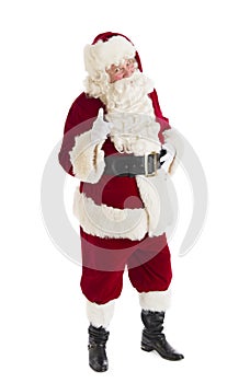 Portrait Of Santa Claus Pointing