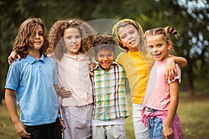 Portrait of school kids