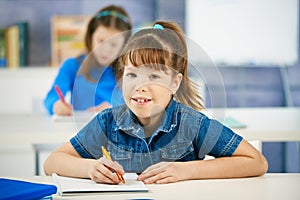 Portrait of schoolgirl