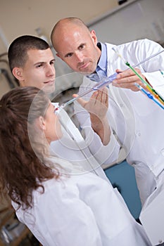 portrait scientist with young learners