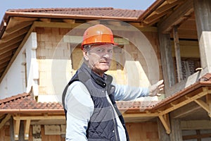 Portrait of senior architect