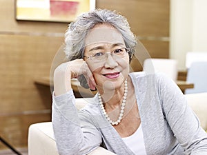 Portrait of a senior asian woman