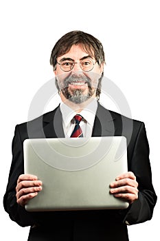 Portrait of a senior businessman smiling