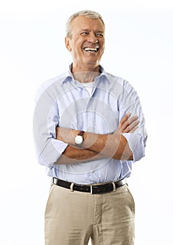 Portrait Of A Senior Businessman Smiling