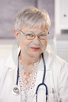 Portrait of senior doctor