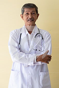 Portrait of a senior doctor smiling