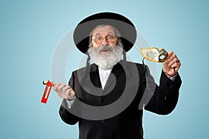 Portrait of a senior orthodox Hasdim Jewish man