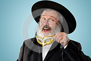 Portrait of a senior orthodox Hasdim Jewish man