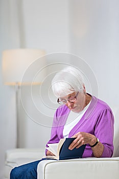 Portrait of a senior woman at home