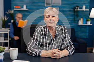 Portrait of senior woman looking at camera