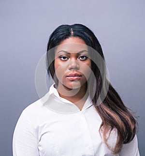 Portrait of a serious african businesswoman