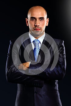 Portrait of a serious businessman