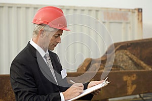 A portrait of a shipping engineer