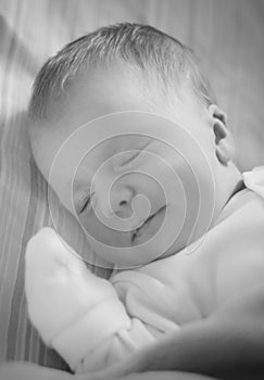 Portrait of sleeping baby