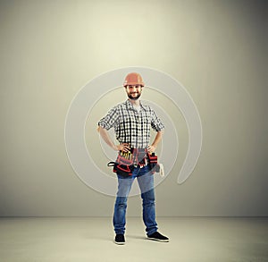 Portrait of smiley builder